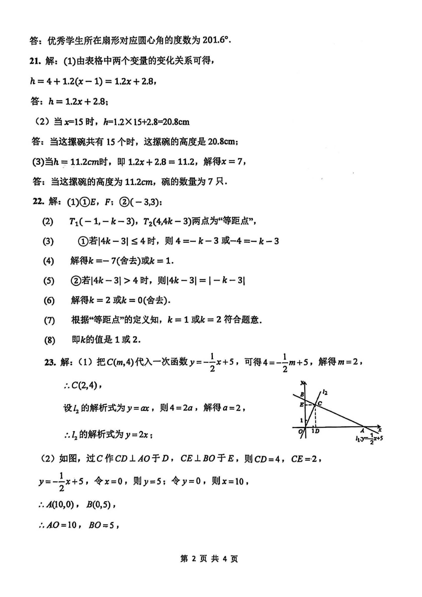 2024年04月份河北省石家庄市第四十八中学八年级期中考试数学试卷及答案！
